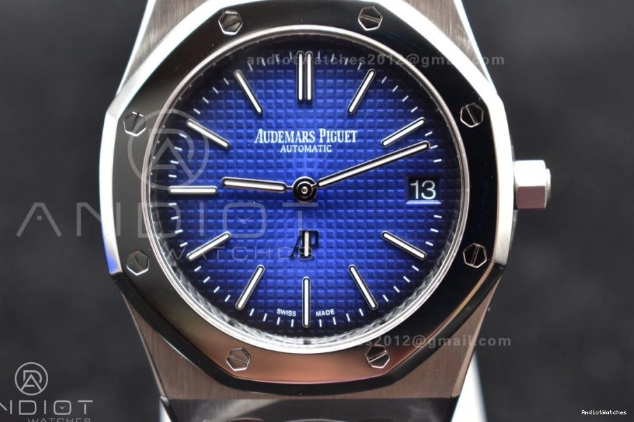 SS Textured Royal A Supportive on 39mm ZF Bracelet Oak SS 15202 1043 1:1 Edition Best Dial Blue 1218